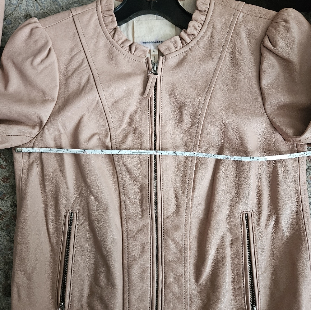 Pink leather jacket - Picture 6 of 6